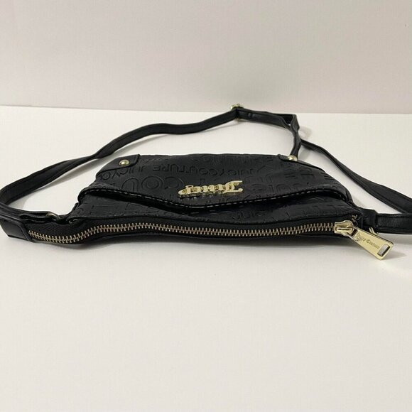 Juicy Couture Small Bag Crossbody Purse Debossed Faux Leather Shoulder Bag Flaws - Picture 12 of 16